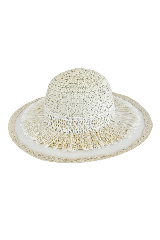 Girl's Wide Brim Straw Hat 3005