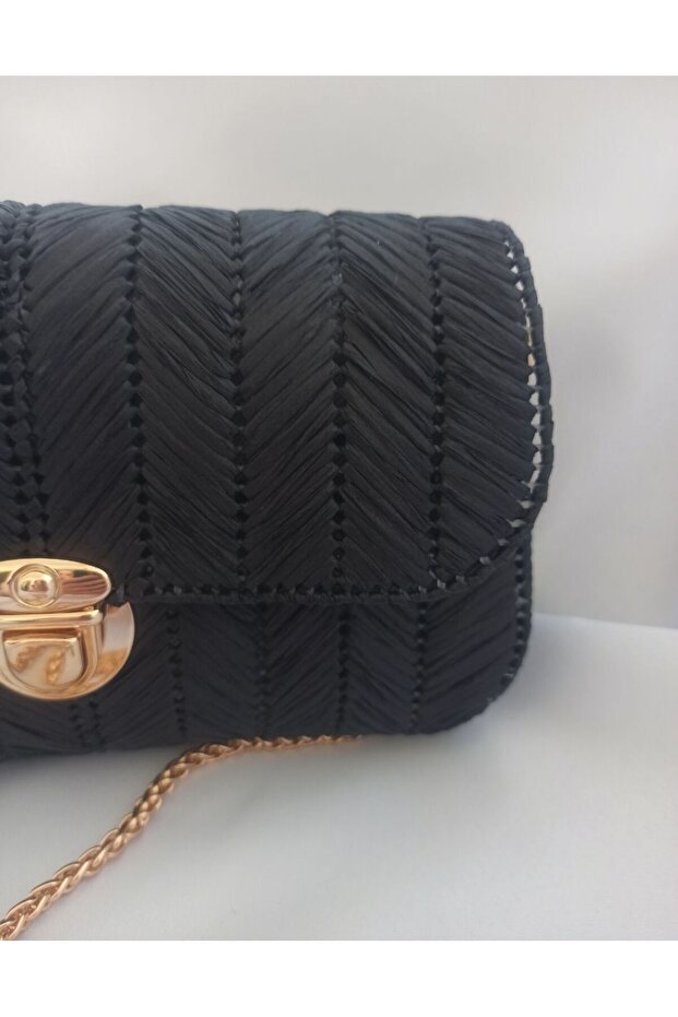 Hasır Kanvas Çanta - 4