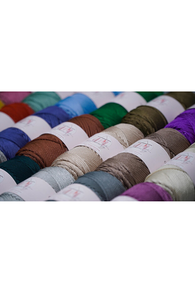 بلاط حبل مكرامية بوليستر ممتاز 100 جرام 2 مم - 120 متر حبل وحقيبة - 6