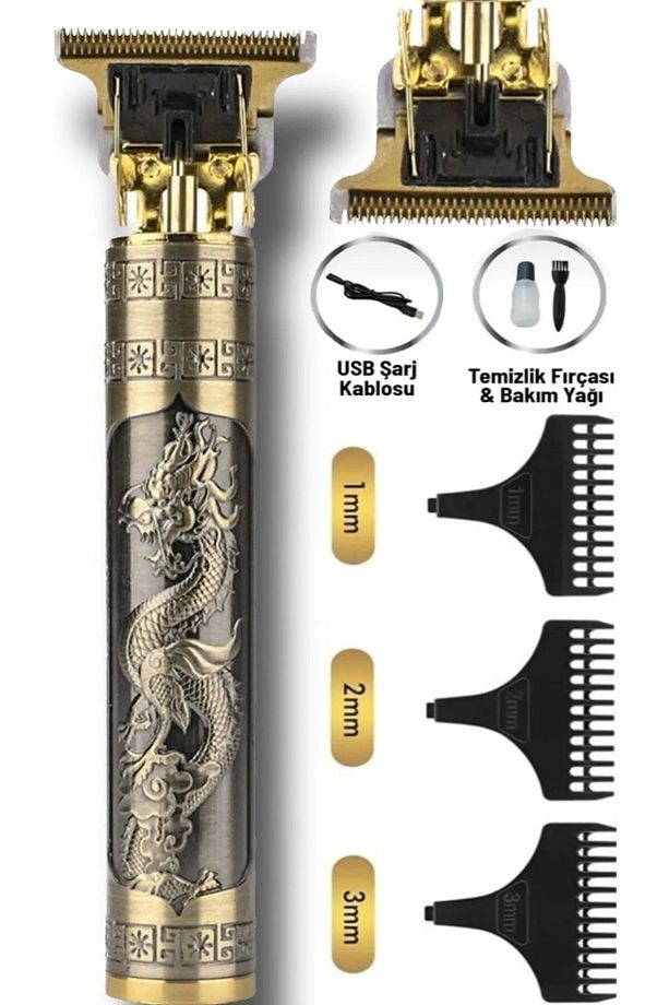 Dragon Profesyonel Saç Sakal Ense Çizim Tüm Vücut Tüyü Lazer Öncesi Tıraş Makinesi Shw52666 - 1