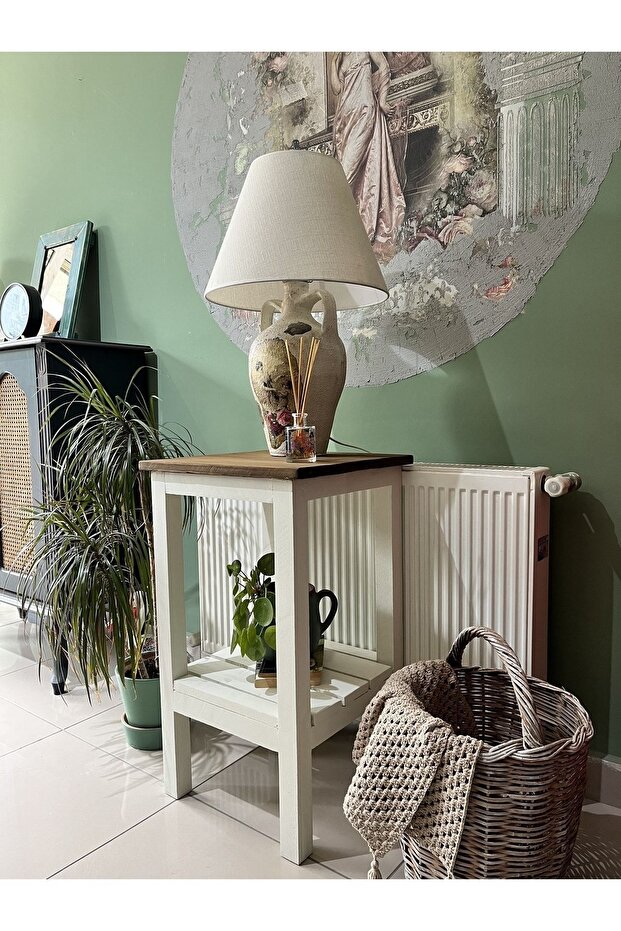 Ahşap köşe sehpa - 2