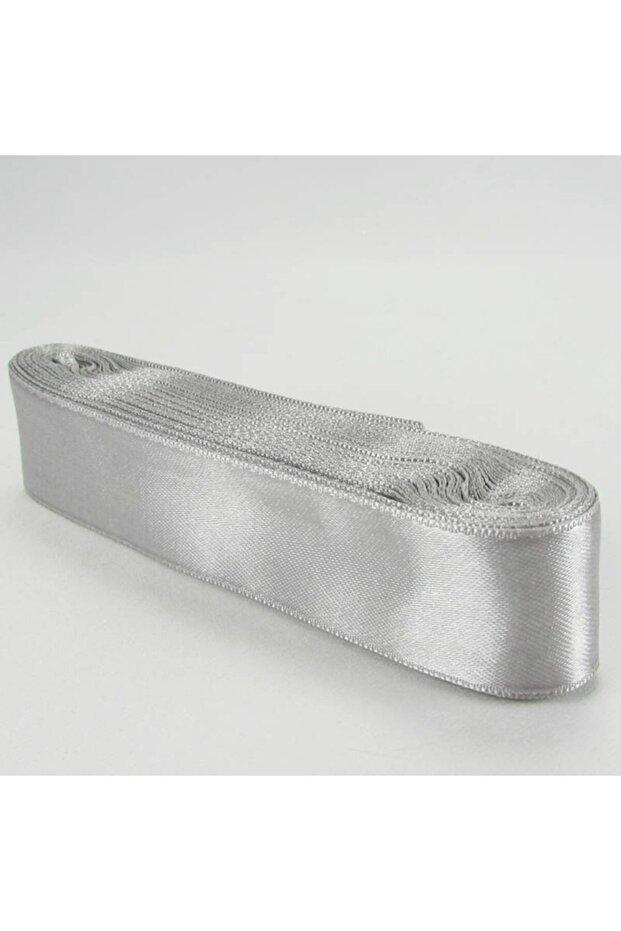 Silver Gray Satin Ribbon 3 CmX 10 Meters