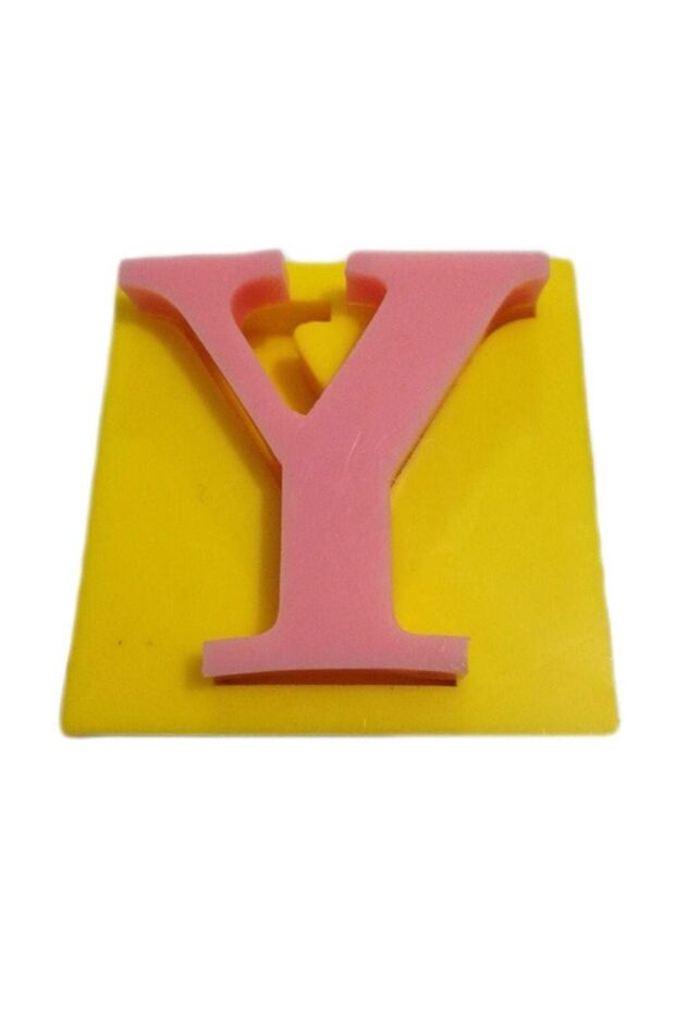 قالب سيليكون على شكل حرف Y للكيك وبلاستيك السكر 5x5x1 سم