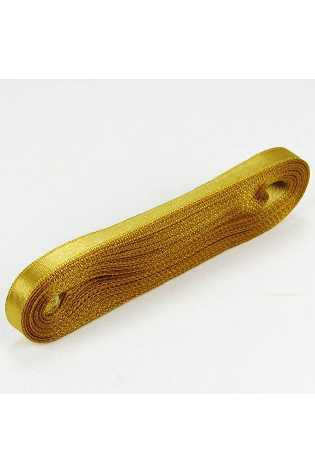 Gold Satin Ribbon 1 CmX 10 Meters