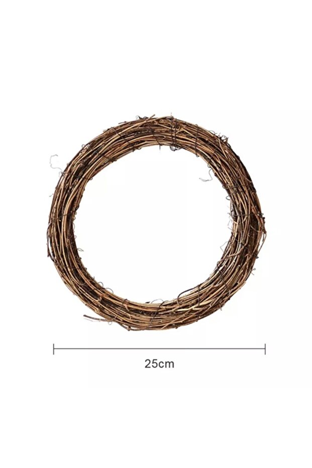 Doğal Çalı Kapı Süsü Çelengi 25 Cm - 3
