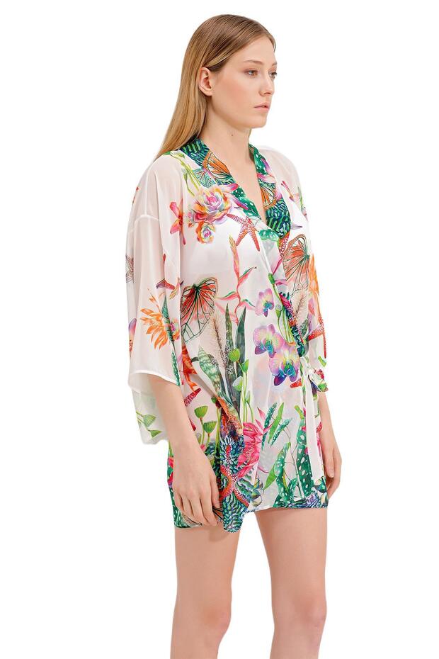 Zeki Desenli Elbise - 3