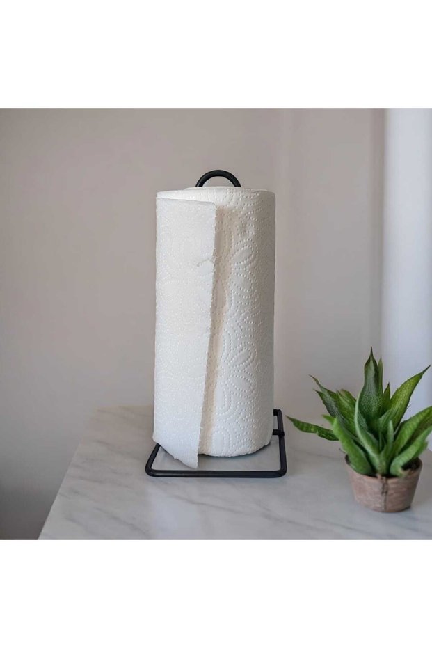Towel Napkin Holder, Anthracite Roll Napkin Holder, Metal Tabletop Napkin Paper Towel Rack