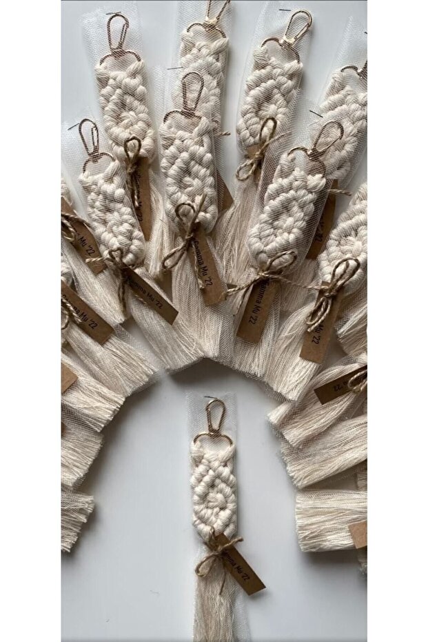 طقم سلسلة مفاتيح مكرامية 50 قطعة - 2