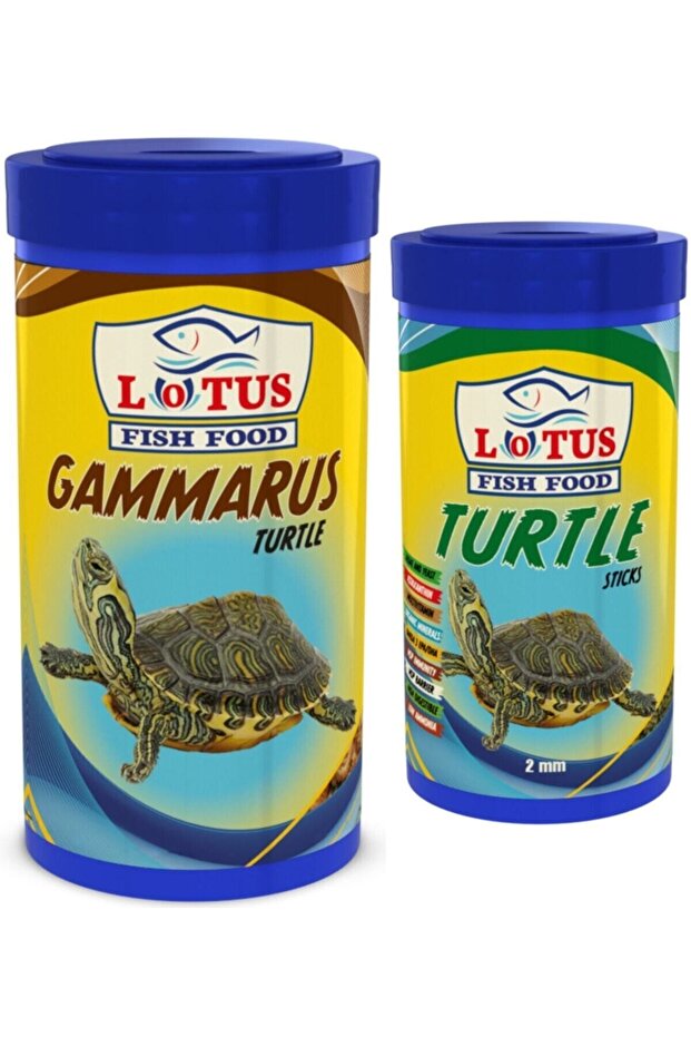 Gammarus 1000 ml ve Turtle 250 ml Kaplumbağa Sürüngen Yemi - 1