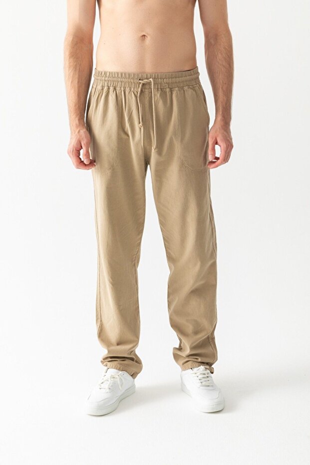 Keten Pantolon Bej