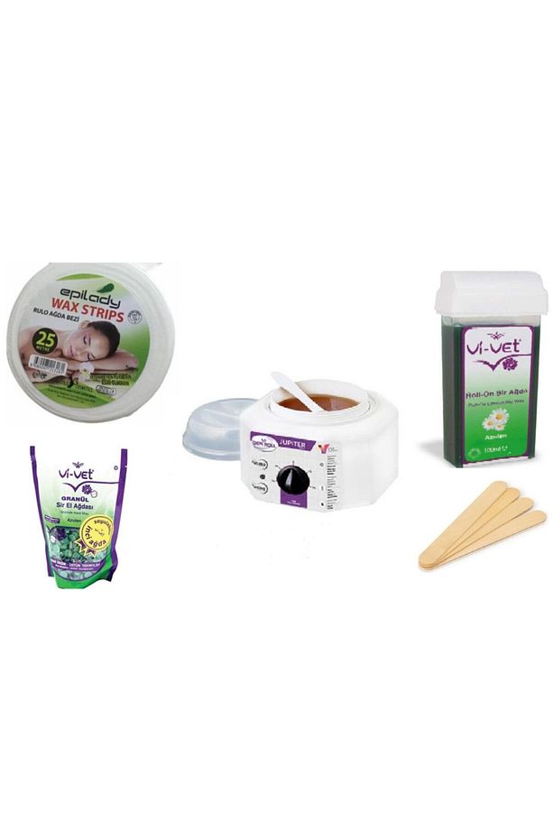 Kartuşlu Ağda Seti Sir Ağda Makinesi,azulen Kartuş Ve Boncuk Ağda, Epilady Ağda Bezi Spatula - 1
