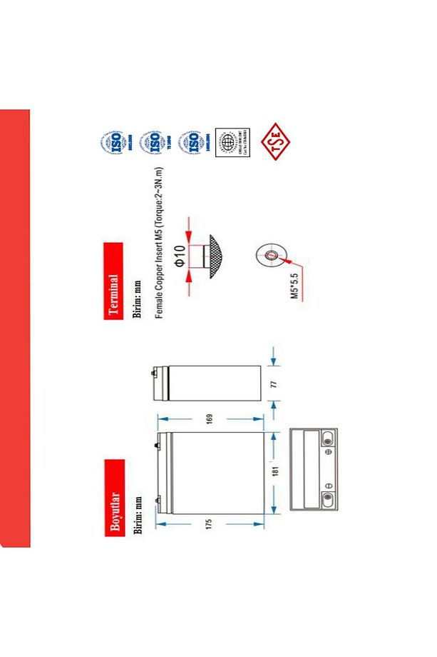 Elektrikli Bisiklet Aküsü Jel Akü 12 V 24 Ah 5 Adet 2024 Üretim - 4