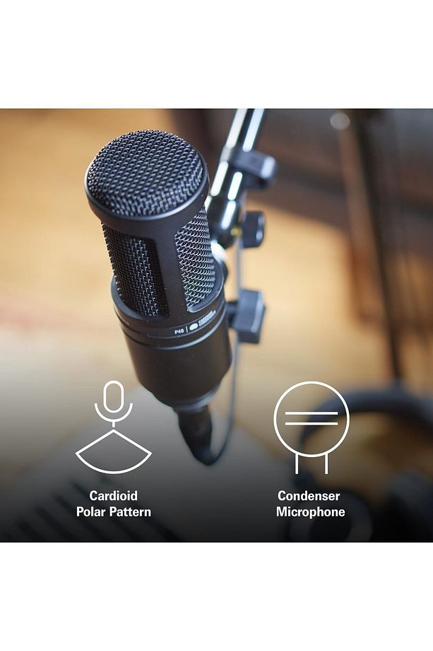 Audio-Technica AT2020 Kardioid Kondenser Stüdyo XLR Mikrofon - 3