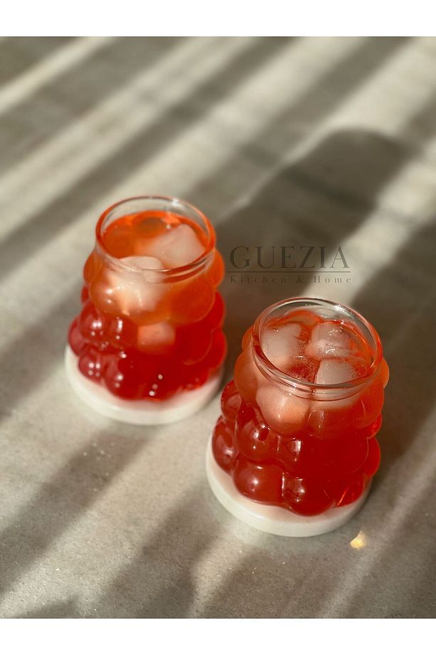 Üzüm Bardak | Boncuk Şekilli Bardak | Kahve Ve Sunum Bardağı | 400 ML | 2 ADET - 6