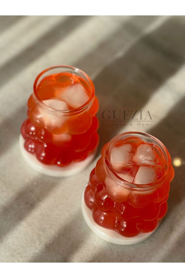 Üzüm Bardak | Boncuk Şekilli Bardak | Kahve Ve Sunum Bardağı | 400 ML | 2 ADET - 2