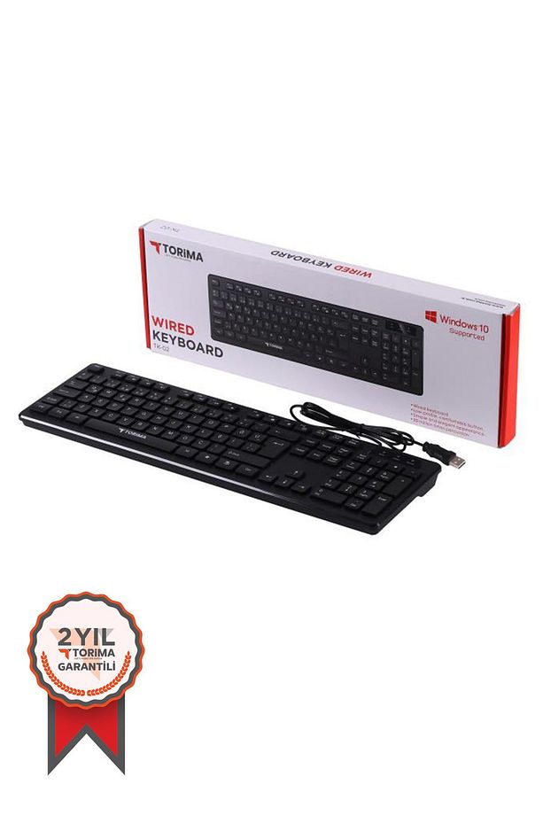 TK-02 Kablolu Standart Q Klavye Siyah - 2