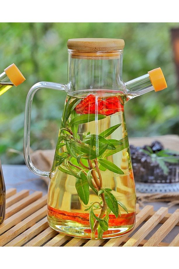 Masterchef Borosilikat Cam 900ml Yağdanlık - 4