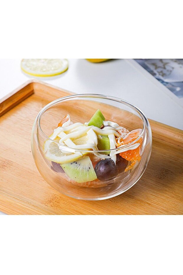 Double Wall Glass Bowl 350 ml YKT-10001