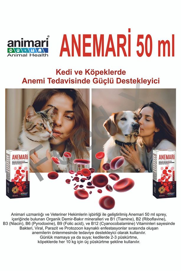 Anemari 50 ml Kedi Ve Köpekler ( Lerin Önlenmesinde Destekleyici) - 3