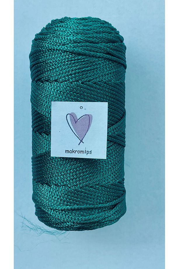 POLYESTER MAKROME İP 100 gr 1,5 mm PREMIUM 1. KALİTE SUPLA ÇANTA HOBİ  EL ÖRGÜ İPİ İP - 3