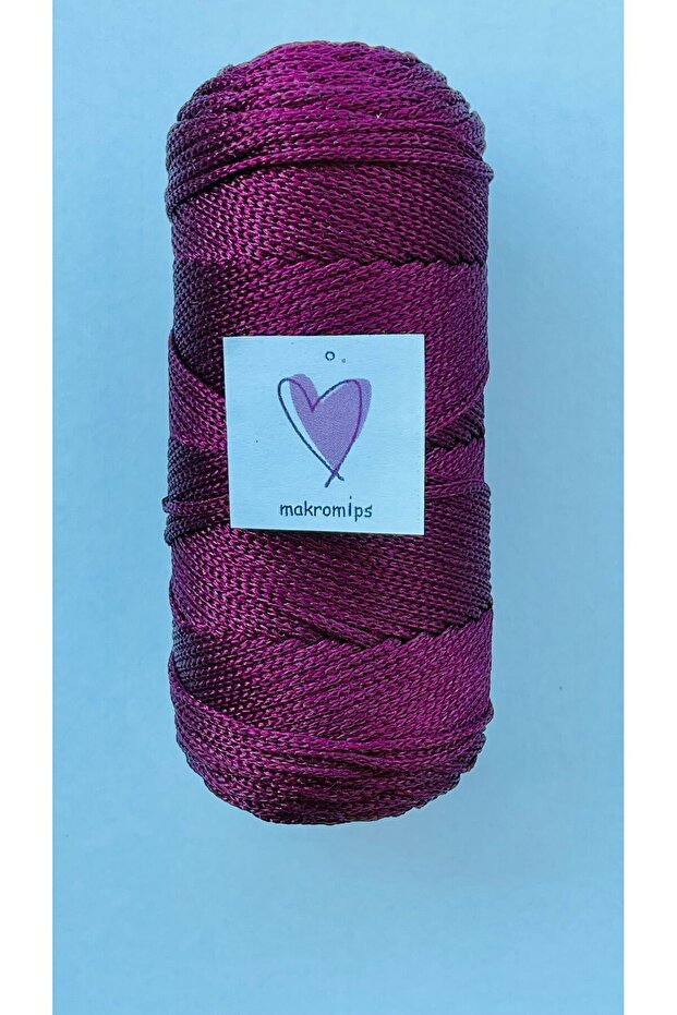 POLYESTER MAKROME İP 100 gr 1,5 mm PREMIUM 1. KALİTE SUPLA ÇANTA HOBİ  EL ÖRGÜ İPİ İP - 2