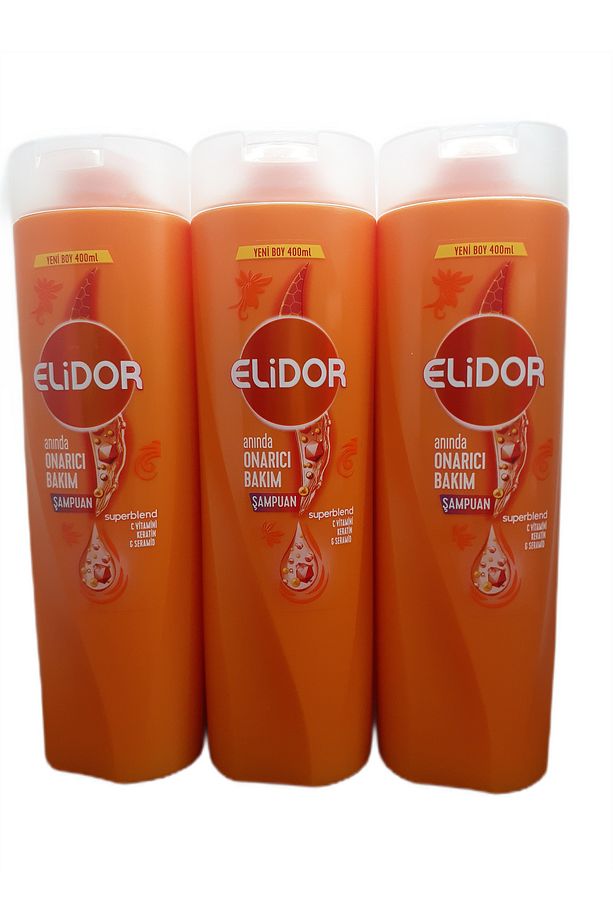 ELİDOR ANINDA ONARICI BAKIM ŞAMPUANI 400 ML X 3 ADET - 1