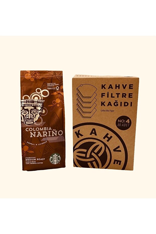 Colombia Ground Filter Coffee 250 Gr + Filter Coffee Paper 1x4 80pcs