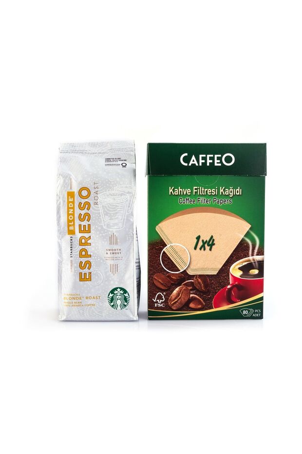Starbucks Espresso Blonde Roast Pulled Caffeo Filter Paper for French Press 1x4 80pcs