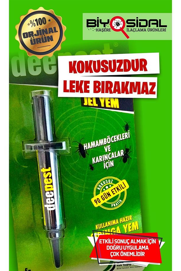 Haşere Öldürücü Hamamböceği Ve Karınca Jeli ( 3 Adet X 5 gr ) - 3