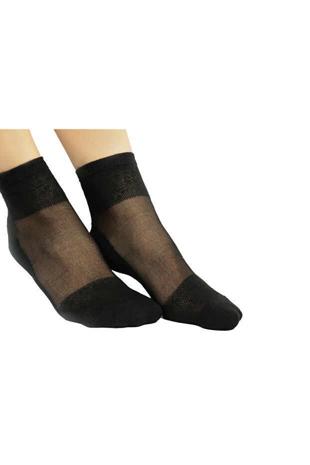 مجموعة من 5 جوارب دانتيل - 4