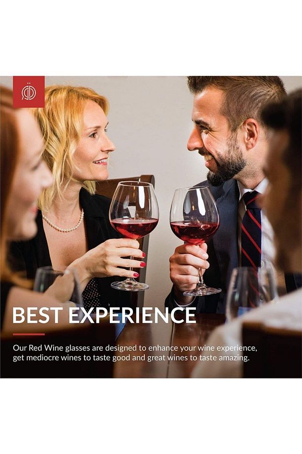 Banquet Burgundy 650 Ml.2 Adet Ayaklı Kırmızı Şarap Kadehi. - 3