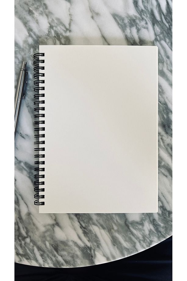 A5 Kraft Kapaklı Spiralli Çizgisiz Defter 100 Yaprak - 8