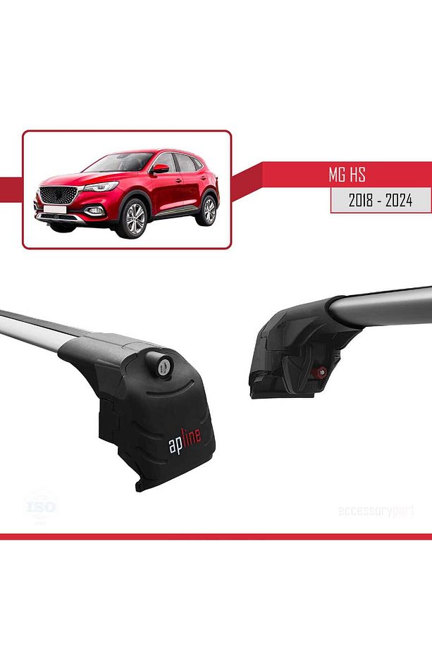 MG HS 2018 ve Sonrası ile uyumlu ACE-2 Ara Atkı Tavan Barı GRİ - 5