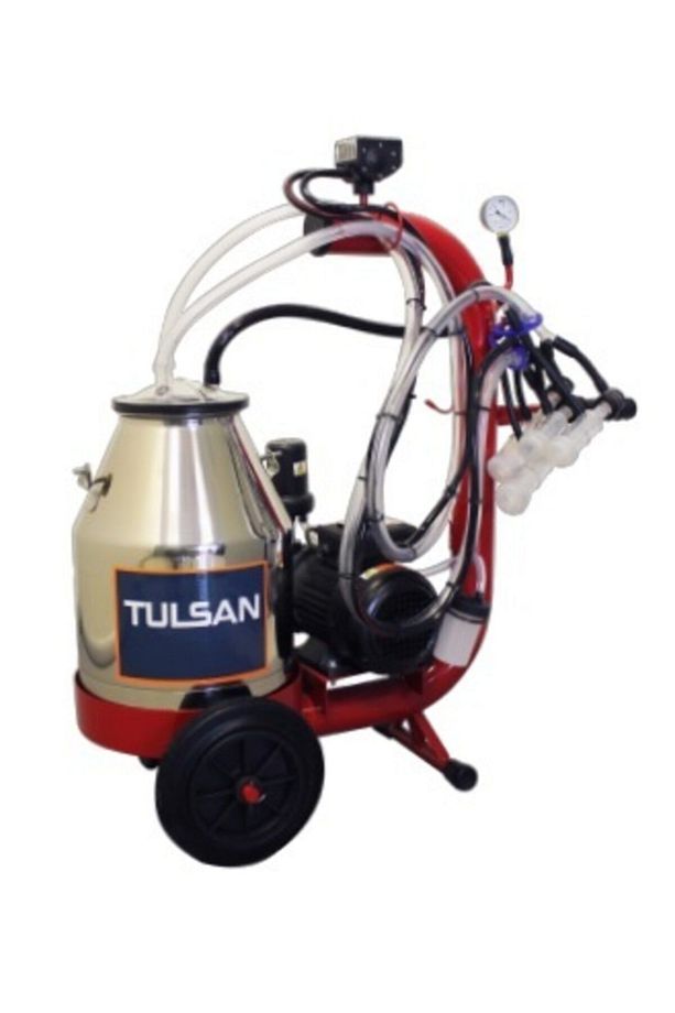 Mini Tip Çift Sağım Koyun Sağma Yağlı Pompa Aleminyum Tek Güğüm 30 L Süt Sağım Makinesi - 1