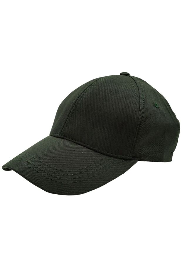 Summer Dark Green Adjustable Back Velcro Ventilation Hole Baseball Cap Hat