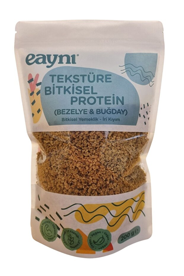 Yemeklik Bitkisel Buğday ve Bezelye Proteini 200 gr Granül - 1
