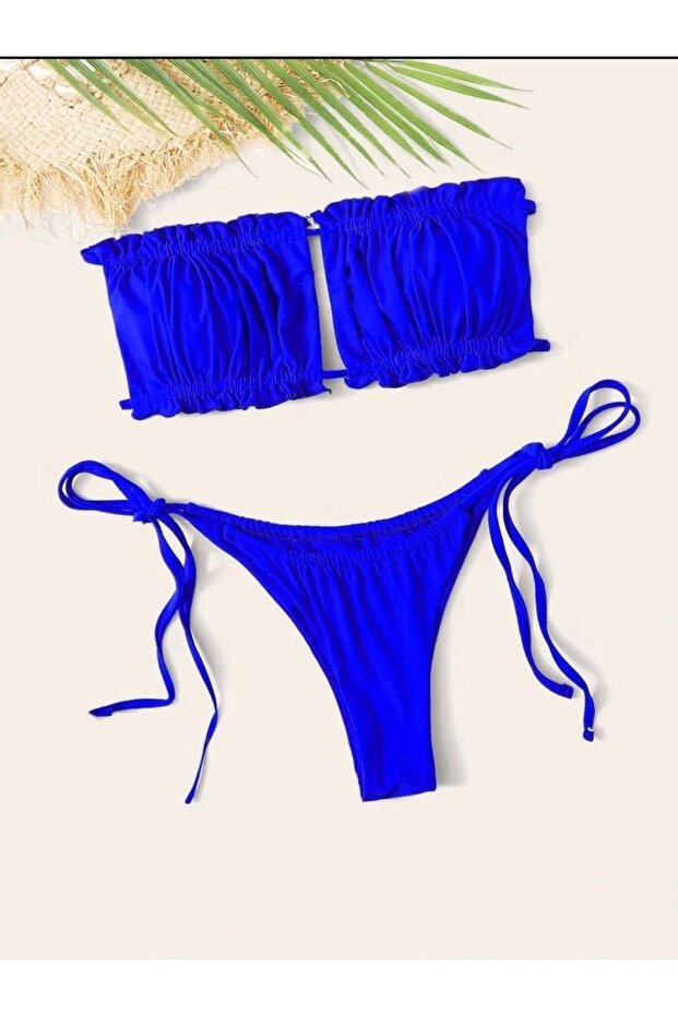 Gathered Bikini Set