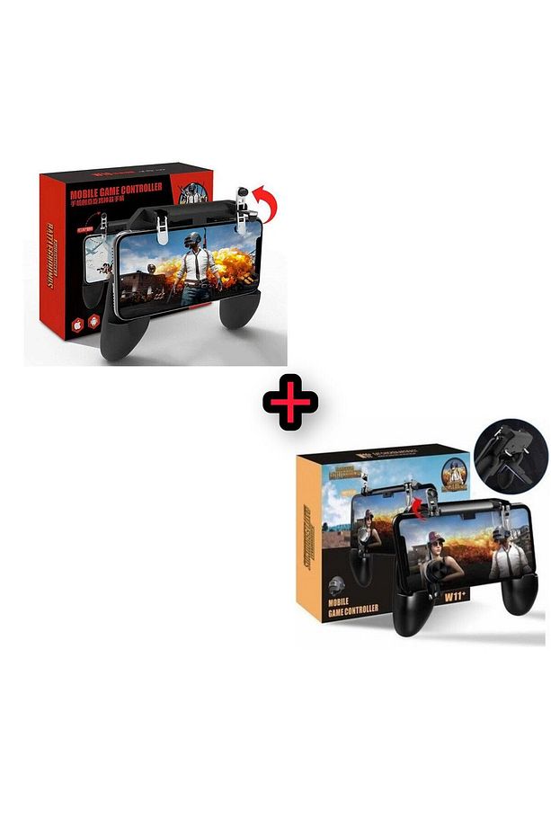 W11 Ateşleyici Tetik ve  W10 Joystick Gamepad Mobile Controller Oyun Konsolu W10+W11 SET - 1