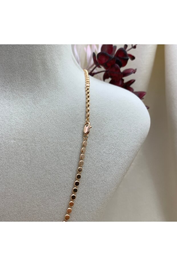 50cm Crushed Brass Necklace