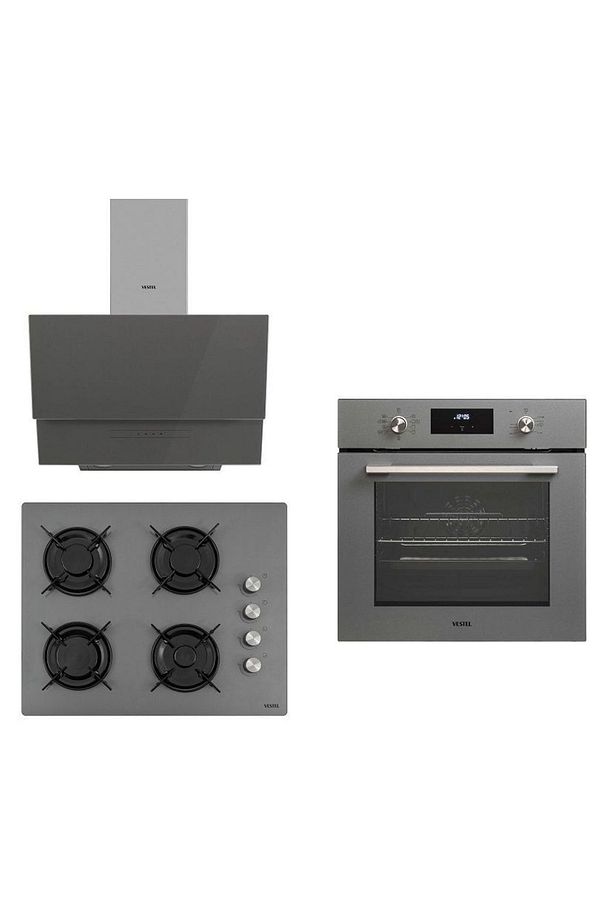Gri Ankastre Set 75 ( Ad-6331 G - Ao-65104 G - Af-7684 Yg) - 1