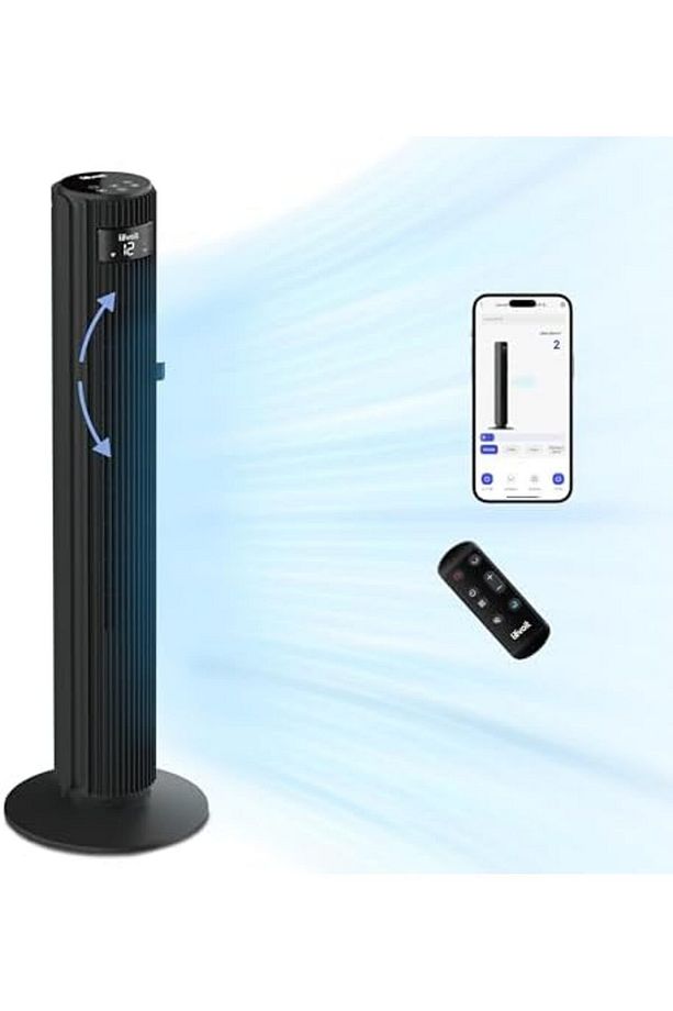 Sessiz Kule Fanı 20dB Uyku Modu, 7,9 m/s DC Motor, Uzaktan Kumandalı - 8
