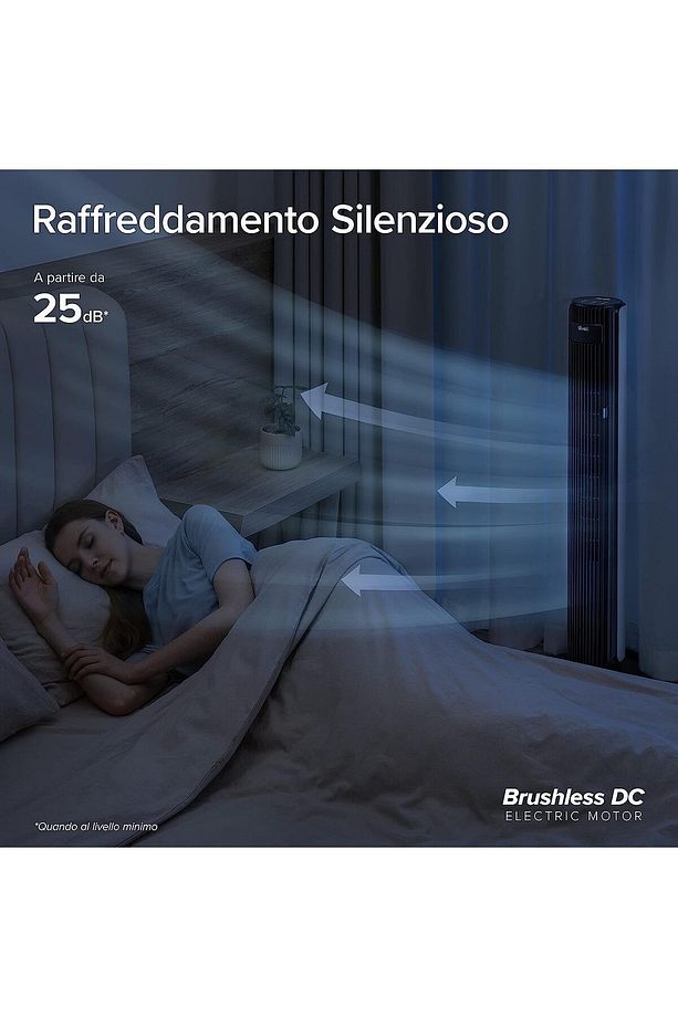 Fan Kulesi 106 Cm, Kule Fanı Sessiz 25 Db, 7,5 M/s'lik Güçlü Hız, Yukarı Ve Aşağı 60°, 90° - 5
