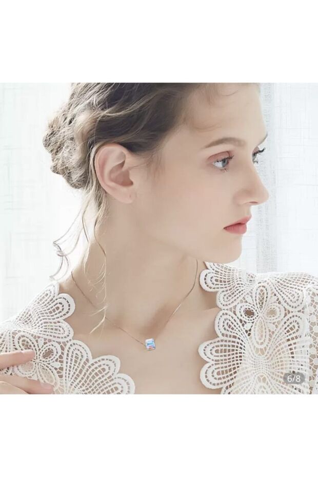 Taşlı Kolye (altın Kaplama) - 4