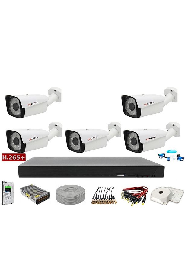 Yıldırımgroup 5'li 2mp Ahd Full Set+harddisk Güvenlik Kamerası - 1