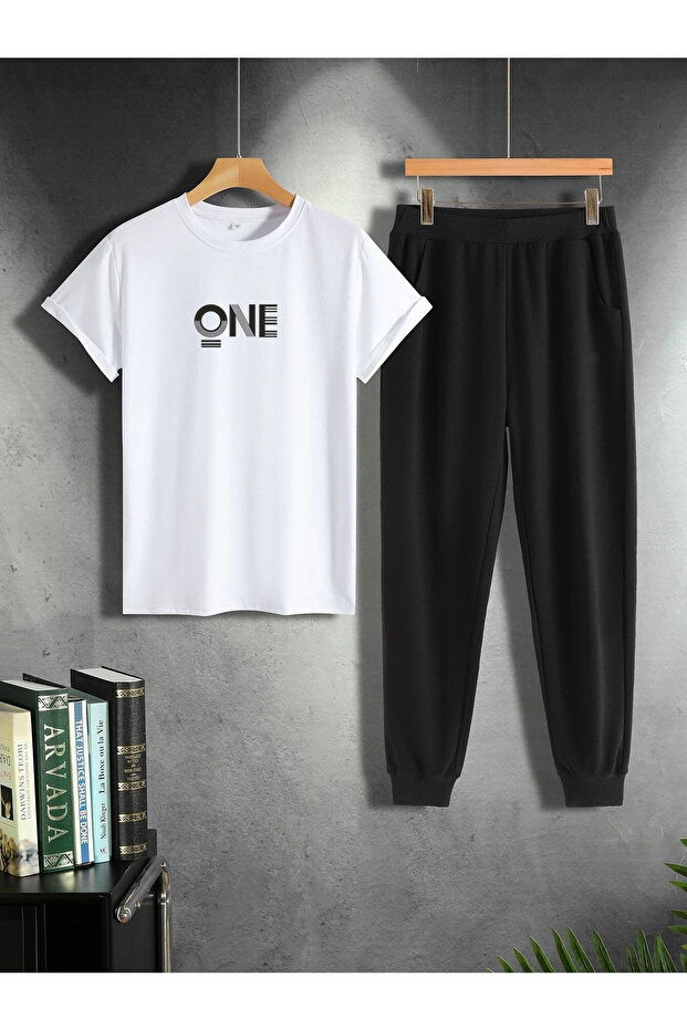 Oversize One Baskılı alt üst takım - 1