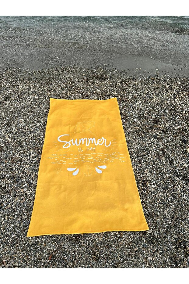 Baskılı Plaj Havlusu - 1