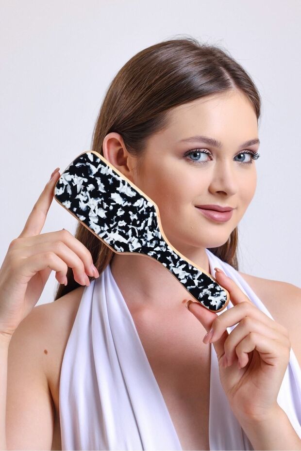 siyah beyaz bambu tarak - 2