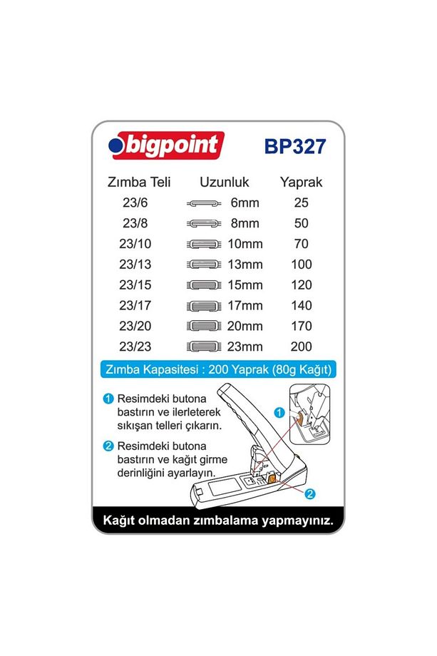 Zımba Makinesi Arşiv Tipi 200 Yaprak (%70 GÜÇ TASARRUFLU) - 2