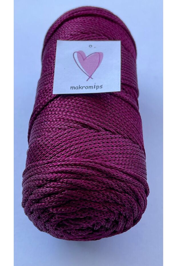 POLYESTER MAKROME İP 100 gr 1,5 mm PREMIUM 1. KALİTE SUPLA ÇANTA HOBİ  EL ÖRGÜ İPİ İP - 1