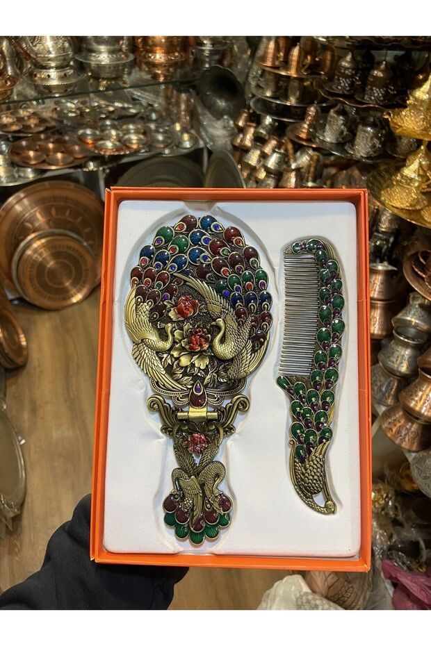 مجموعة مشط مرآة